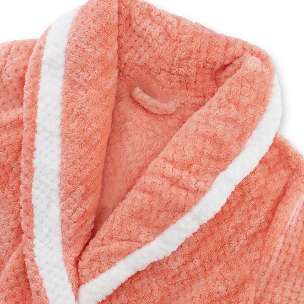 Women Bathrobe Warm Clothes for Plus Size Robes Soft Flannel Terry Robe Large Size Long Robe for Men Nightgowns Couple Clothes