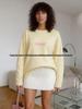 Women's European-American Style 100% Cotton Slimming Long Sleeve T-Shirt for Early Autumn