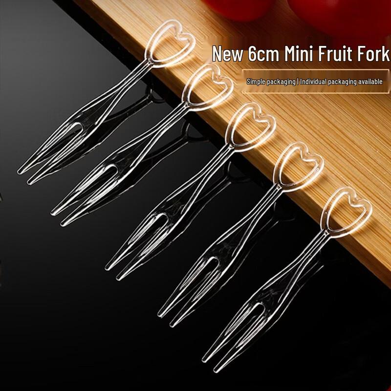 ZISIZ Individually Wrapped Disposable Fruit Forks