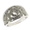 Silver Ring 'Sissi' White Silver (rhodium) - 10 Mm