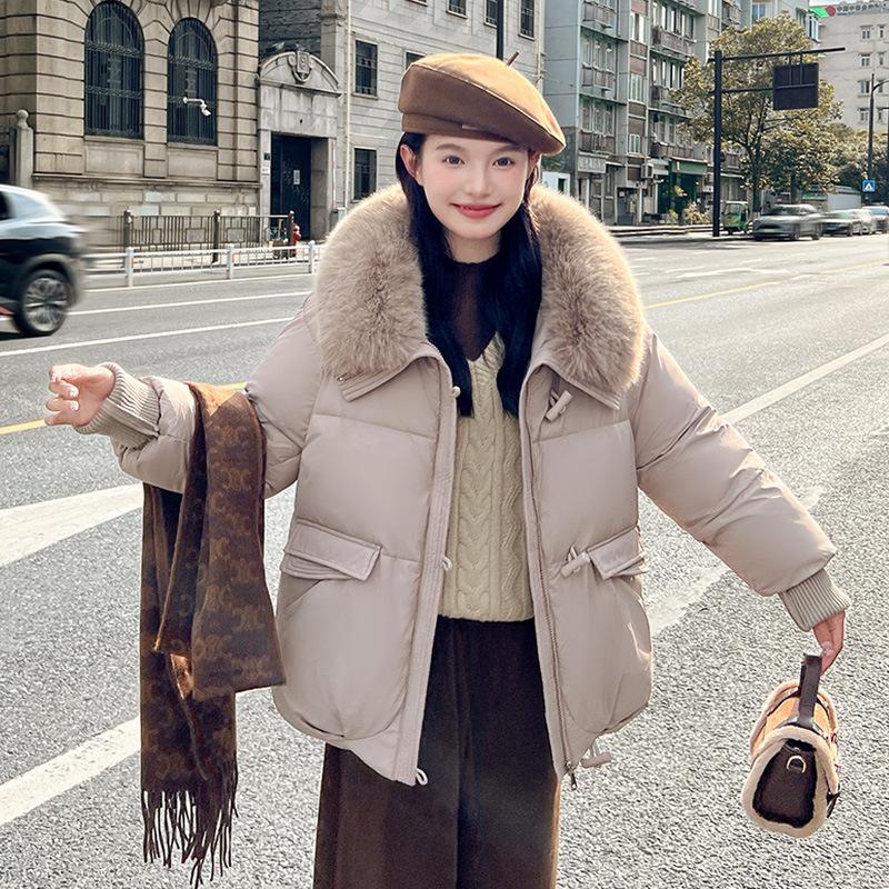 New Down Cotton-padded Jacket Female Short Little Korean Version of Loose Padded Cotton-padded Coat Bread Coat.