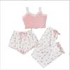 2025 Summer Heart Print Camisole & Shorts Pajama Set - Sweet Girl Loungewear