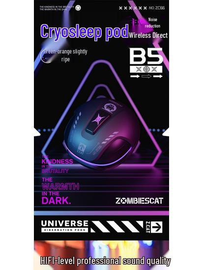 Devil Cat B5 Wireless Gaming Bluetooth Headphones: Low Latency, In-Ear, ANC, High Sound Quality.