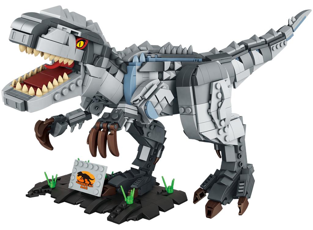 Jurský svět dinosaurů Zvířecí park Figurky dinosaurů Stavebnice DIY Ruční výroba Město Dino Robot Dinosaury Hračky Dárek k narozeninám