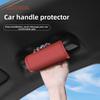 1pcs Car Handle Protector Versatile Car Roof Handle Cover Leather Protective Sleeve Sweat Absorbent Anti Car Interior Accessory