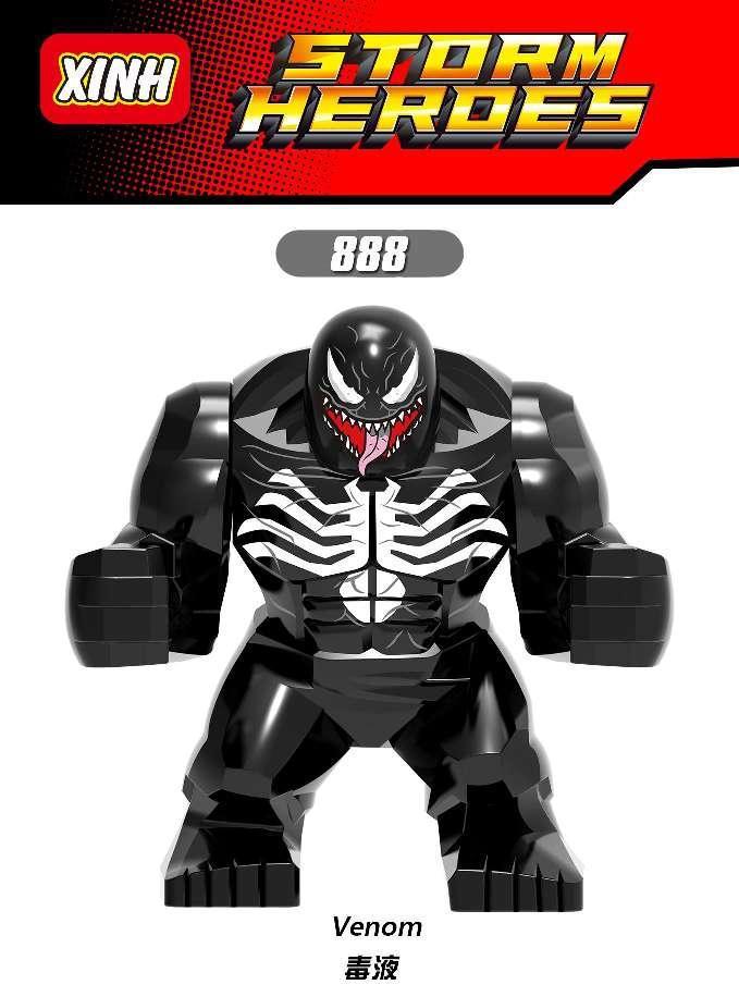 Marvel superhero building blocks, Spider Man, Venom, action characters, toys, anime characters, assembled dolls, birthday gifts