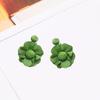 Rattan Earrings Summer Boho Handwoven Big Fabric Chiffon Rattan Flower Drop Earrings Statement Tropical Beach Vacation Jewelry