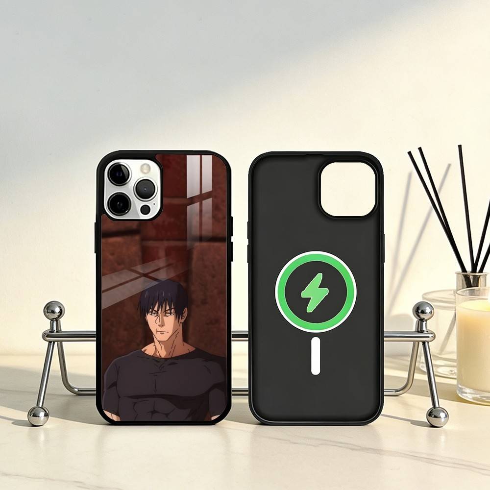 Toji Fushiguro Jujutsu Kaisen Phone Case For iPhone17,16,15,14,13,12,11 Plus,Pro Max Magnetic For Magsafe Wireless Charging
