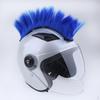 Motorcycle Skinhead Wig Punk Helmet Mohawk Costumes Hairpiece Red