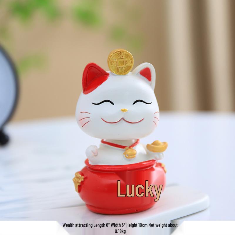Japanese Style Lucky Cat Ornament for Home or Office Decor