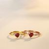 Love Ruby Korean Version of Personalized Index Finger Ring Design Sense Niche Simple Cold Wind Ring Women