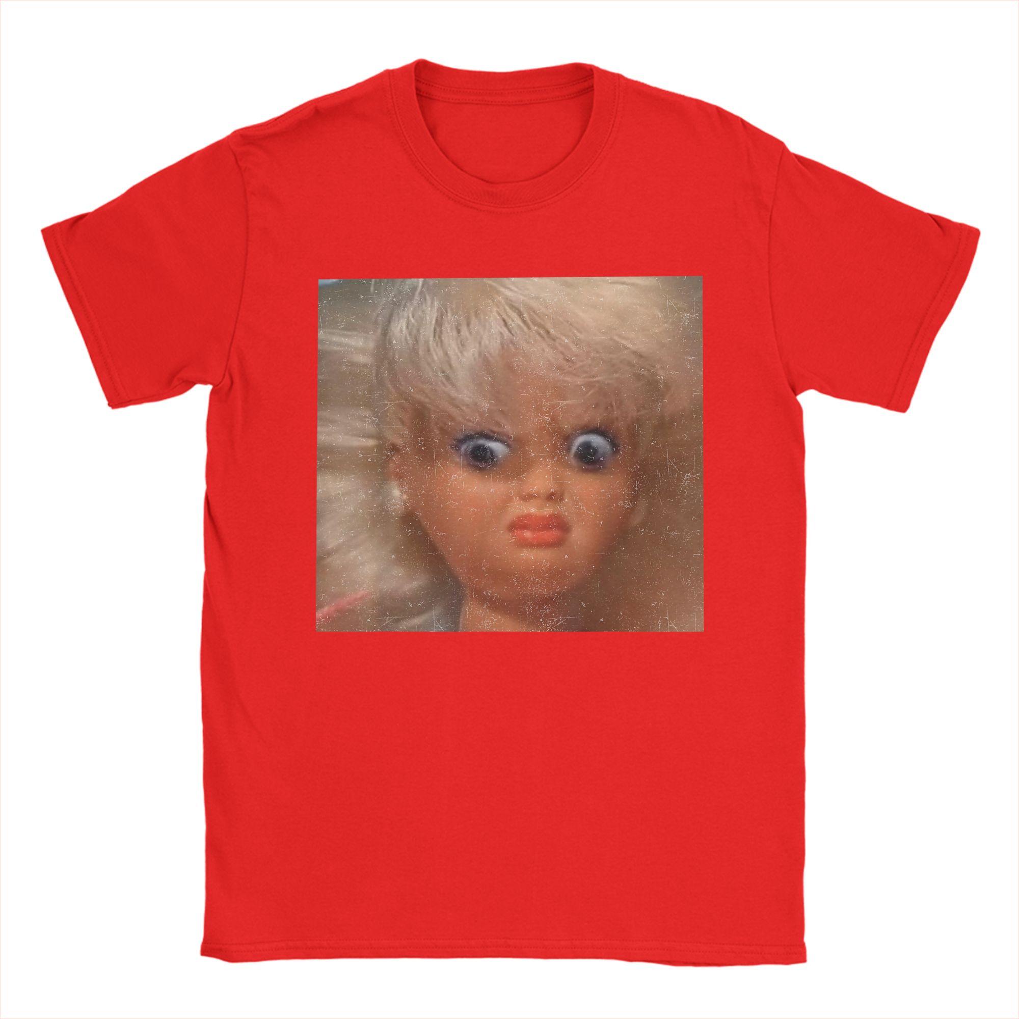 Unisex Disgusting Doll Face Meme  T Shirts  100 Cotton Clothes Awesome Short Sleeve Crewneck Tees Plus Size TShirts S