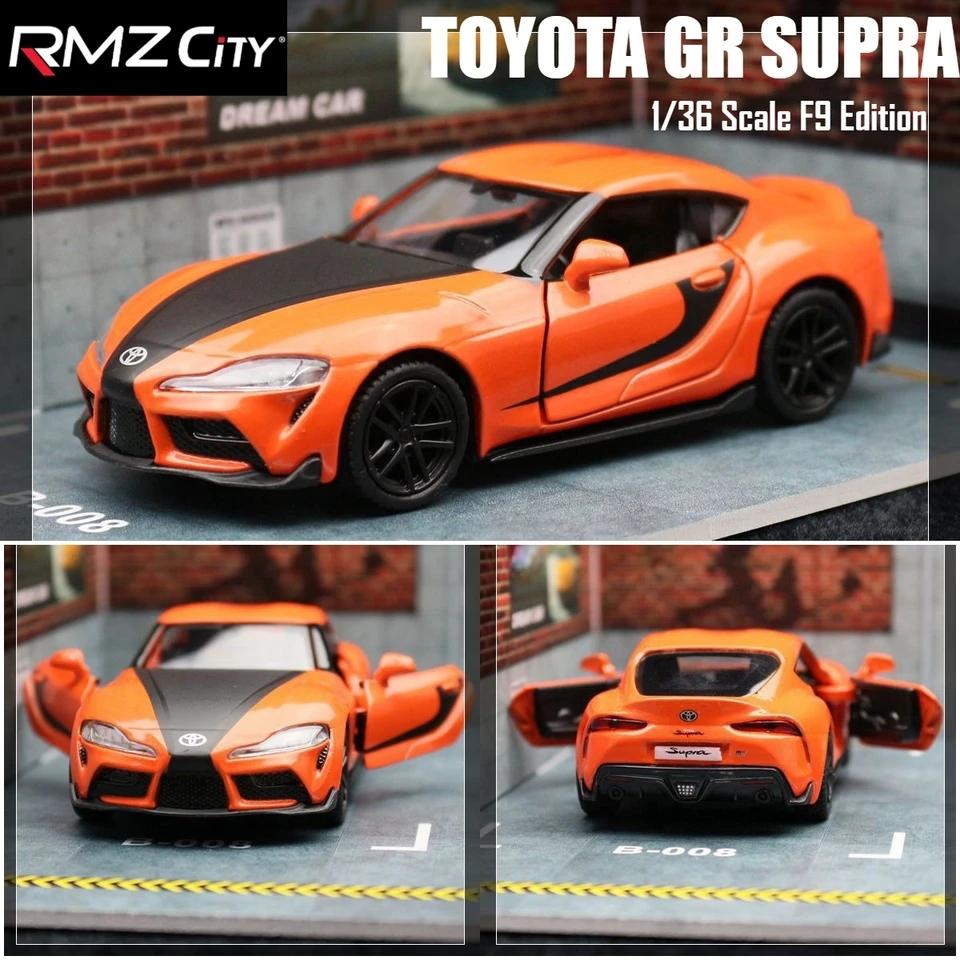 Fast & Furious JDM 2020 Toyota GR Supra Supersportwagen Simulation Diecast & Spielzeugfahrzeug RMZ city 1:36 Legierungs-Automodell-Geschenke für Kinder