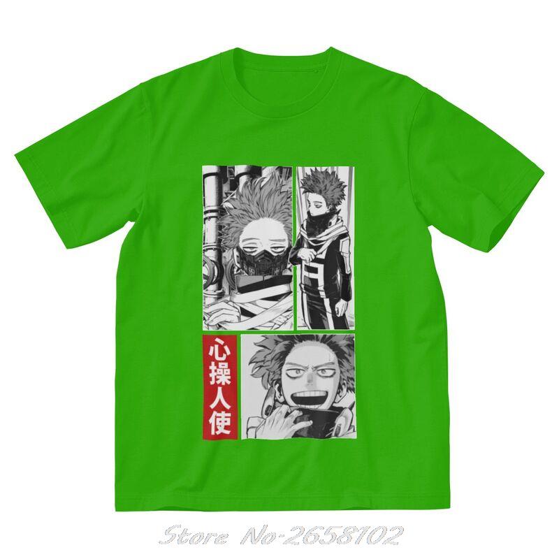 Boku No Hero Academia T Shirts Men Cotton T-shirt Anime Manga Hitoshi Shinso Tee Tops Harajuku Streetwear Tshirts Gift