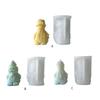 Old Man Snowman Decoration Candle Silicone Mold Resin Epoxy Christmas Crafts DIY Ornament Jewelry Candle Making Tool
