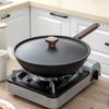 Wrought Iron Frying Pan Uncoated Frying Pan Non-stick Cast Iron Pan Induction Cooker Gas Stove Universal