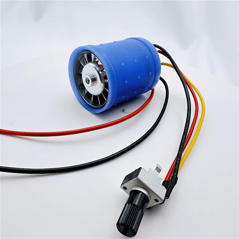 DC 9V-12V 7-24V 100000RPM Violent Three-Phase Brushless DC Motor Infinite Resistance Driver CNC Aluminum Alloy Impeller Fan