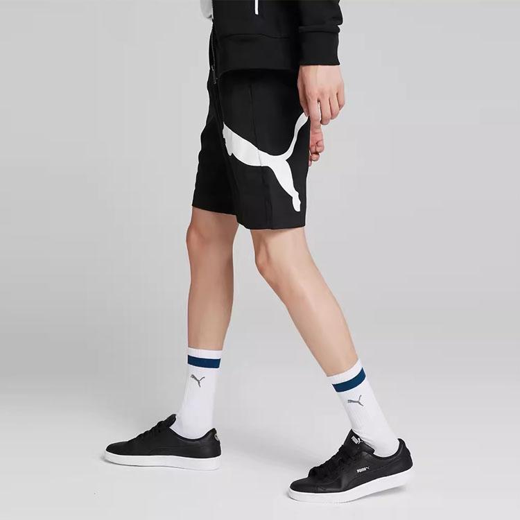 Puma Ess Logo Print Running Classic Loose Casual Shorts Men Bottoms Black 846007-01