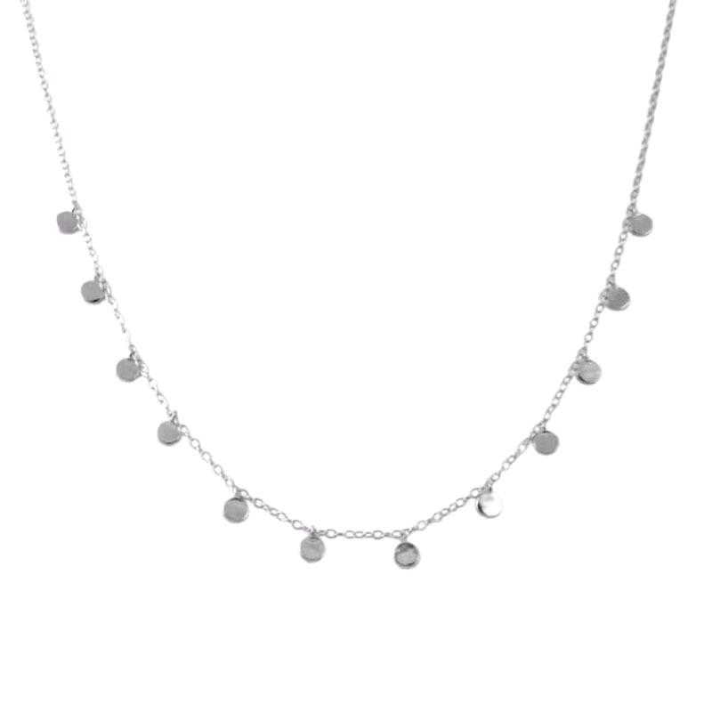 Europe And The United States Burst Small Round Pendant Handmade Clavicle Chain Choker Necklace Girl