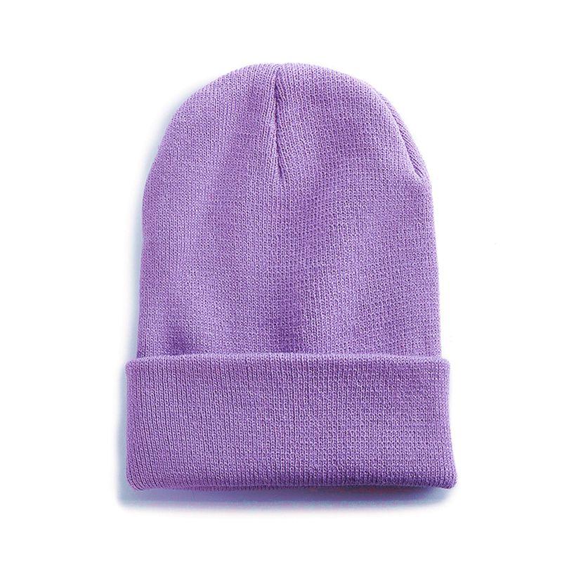 New Unisex Multicolor Autumn & Winter Beanie Hat Men Women Basic Daily Beanie Soft Knitted Hat All-match Streetwear Cap