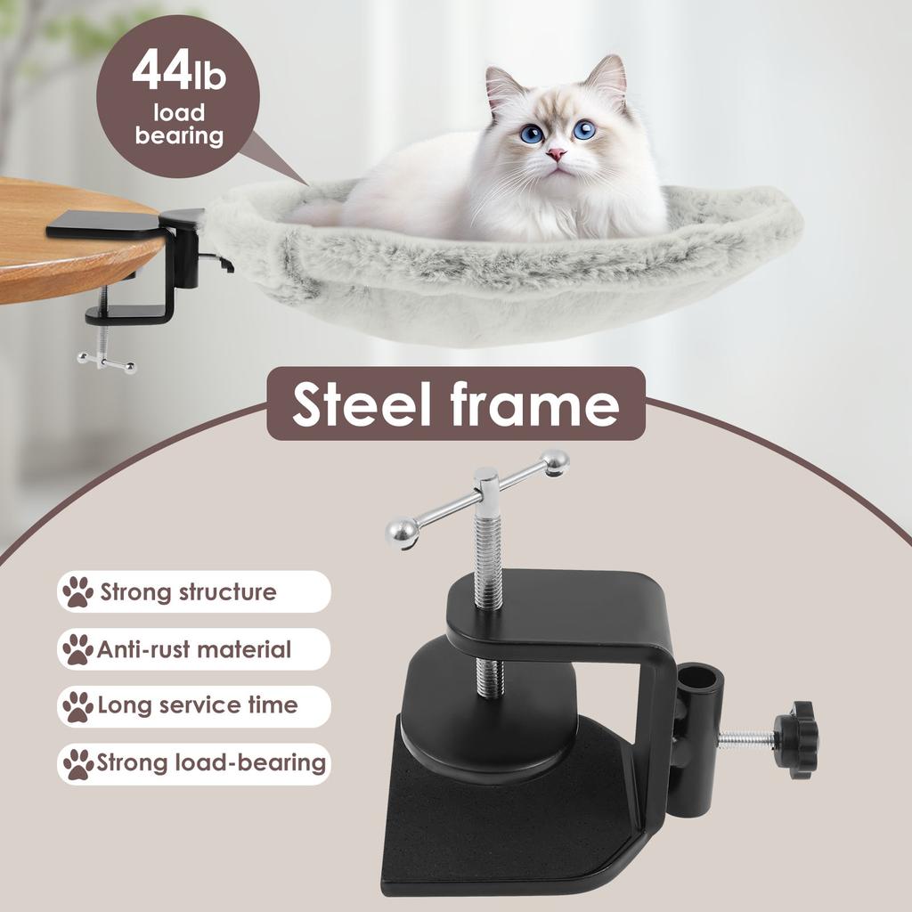 Cat Hammock Felt Pet Nest Bed Soft Comfortable Desk Kitten Hammock Strong Load Capacity Kitten Perch Pet Supplies for Indoor