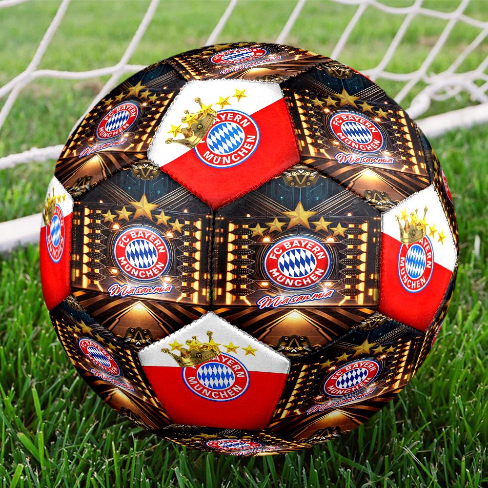 Fc Bayern München Theme Size 5 Soccer Football Machine Sewn Indoor/Outdoor Training and Matches Sports Enthusiast Gifts