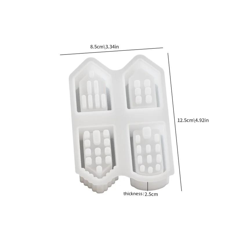 Silicone House Molds, European-Style Architectural Casting Molds, Suitable for Making Resin,Plaster,Decorative Miniature Houses