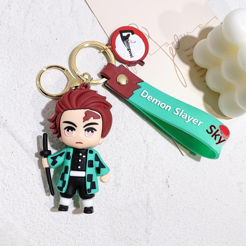 Demon Slayer Figure Ground Temperature Home Tea Stove Tanjiro Nezuko Money Model Pendant Demon Slayer Home Tea Fan Technique