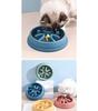 1pc dog slow food bowl anti choking pet food utensil anti slip anti overturning dog bowl cat bowl pet slow food bowl
