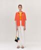 NU PARCC Summer Rib Shirt Cardigan - Orange