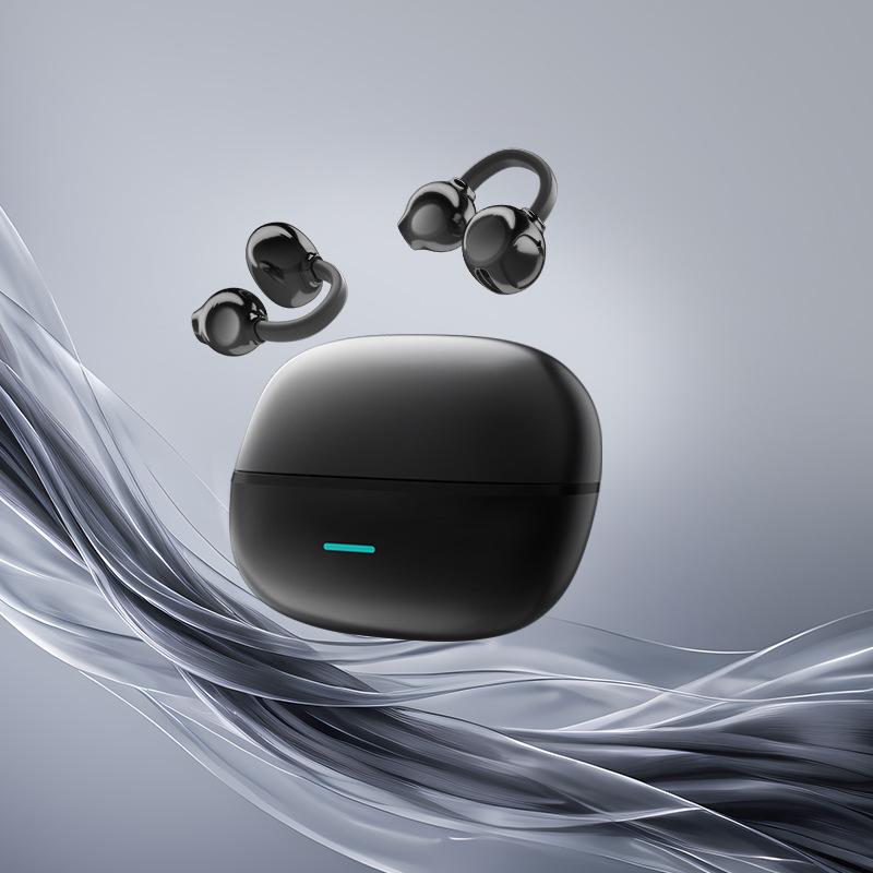 2025 Bluetooth Clip-on Headphones: Waterproof, Noise-Cancelling, Long Battery, Sports Comfort, AI Translation, Sound Leak-Free.
