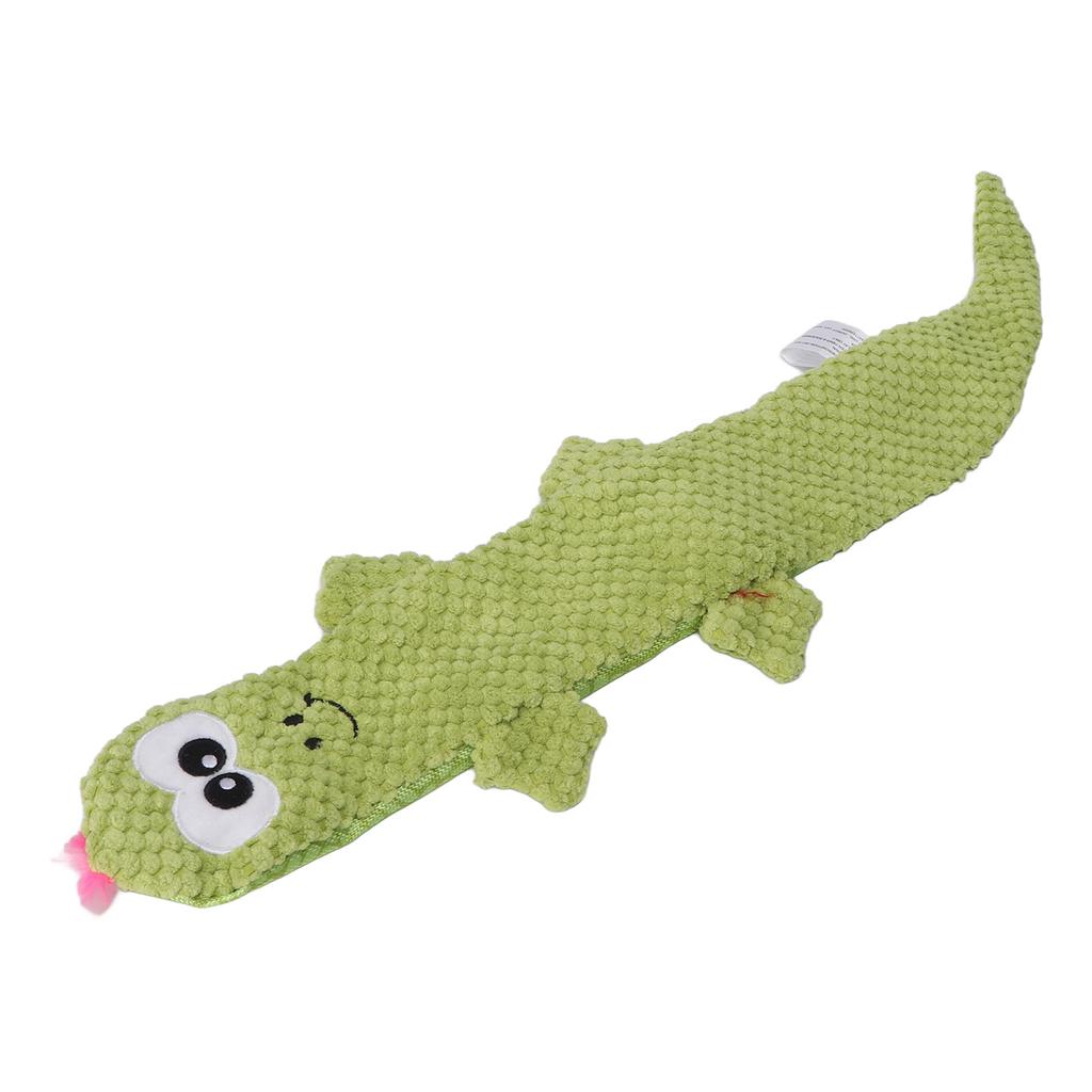 Squeaky Lizard Dog Toy Teeth Grinding Training Plush Dog Chew Toys for Pet Supplies Green