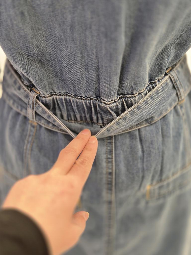 Belted Denim Dress VC3DV11