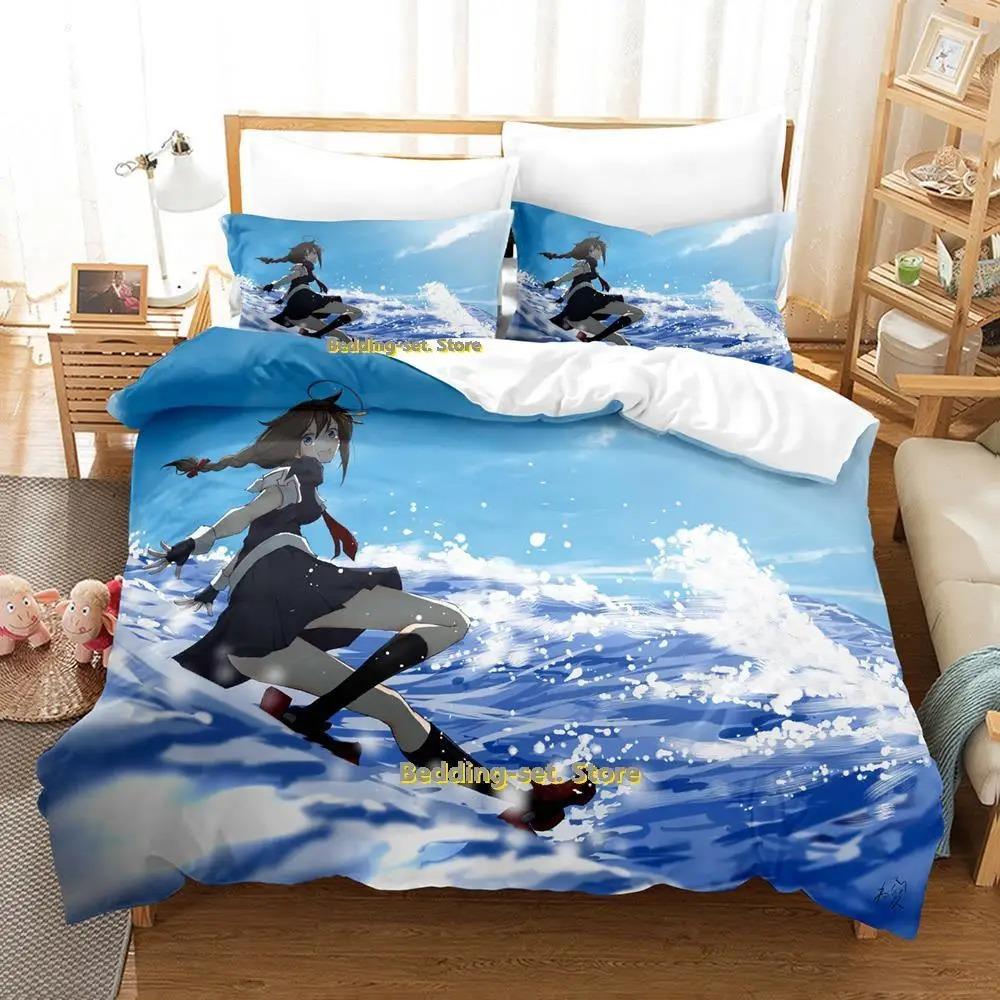 Kantai Collection Anime Bedding Set Single Twin Full Queen King Size Duvet Cover for Adult Kid Bedroom