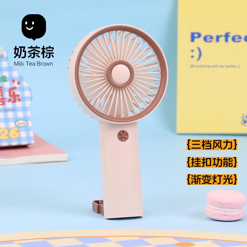 Small Fan with 3 Speed Settings Strong Airflow Low Noise USB Rechargeable Battery Operated Pocket Fan