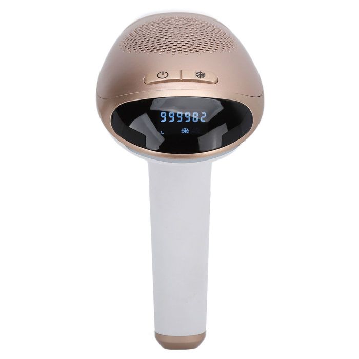 Laser hair removal device with ice mode and smart sensor