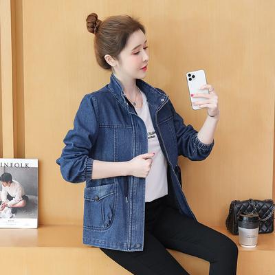 Γυναικείο τζιν μπουφάν Άνοιξη Φθινόπωρο Γυναικείο τζιν παλτό