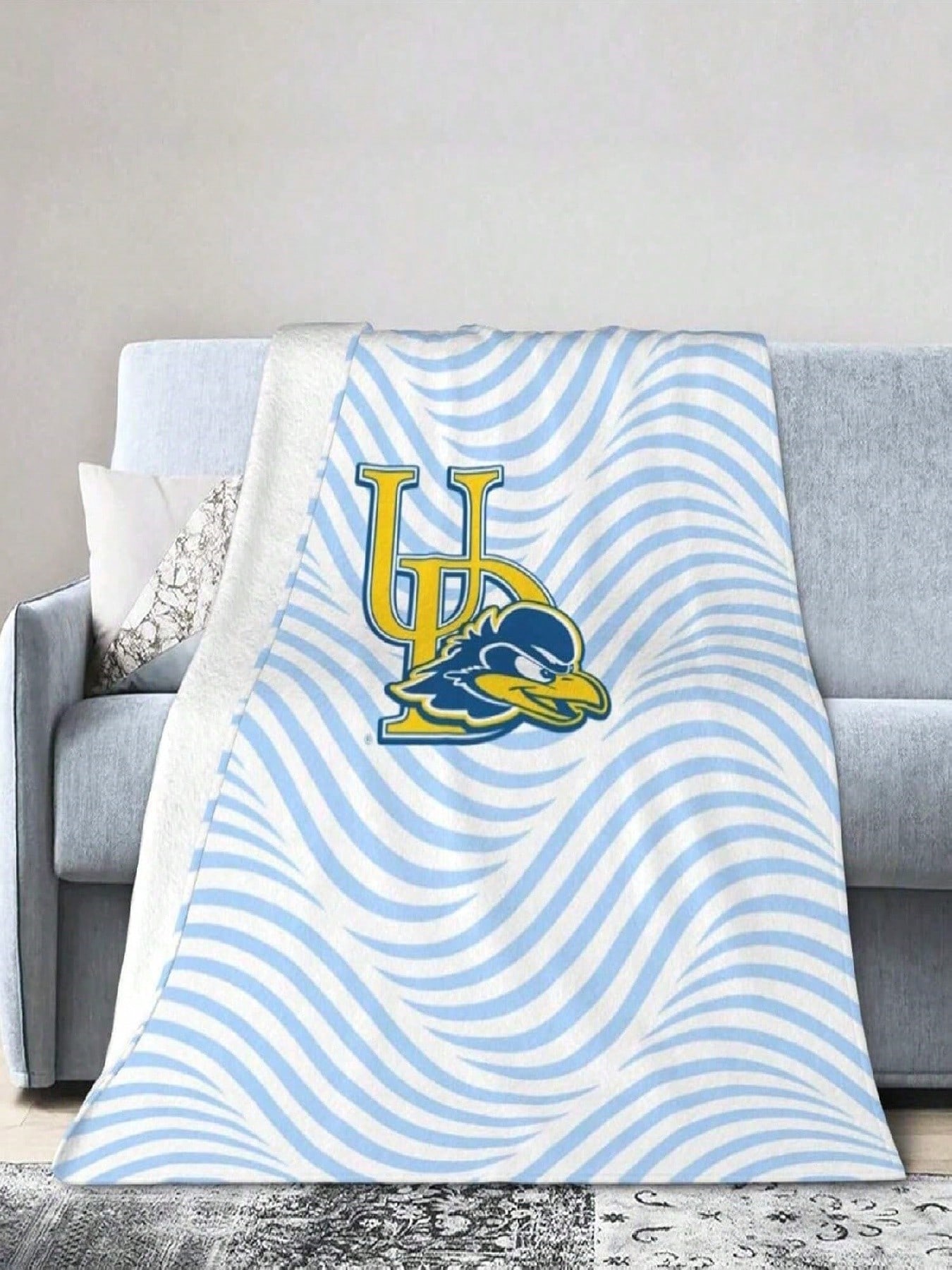 University Of Delaware Logo Ultra-Soft Micro Fleece Blanket Soft Comfortable Flannel Blanket Available For Bed Couch Living Room 75X95CM