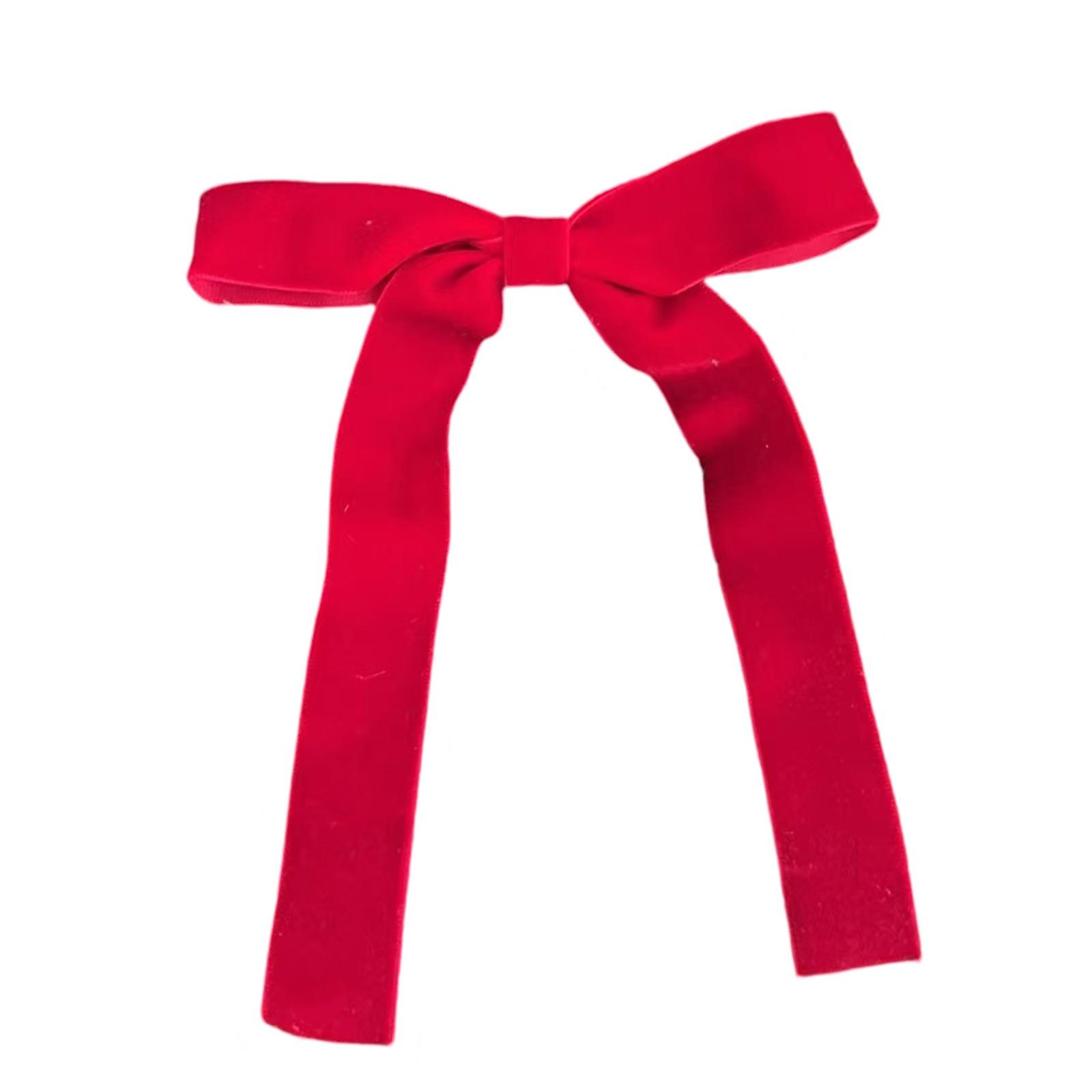 

12PC Velvet Bows For Christmas Tree Decorations Wreath Garland Velvet Bows With Tie One Size