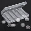 Clear Coin Storage Collection Holder Containers for w/ Foam Gasket Home Supply 1