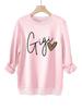 Gigi Leopard Heart Print Plus Velvet Hoodie for Women - Versatile Casual Autumn/Winter Wear