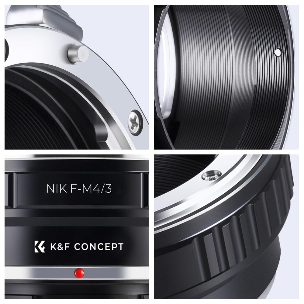 Concept Mount Adapter Nikon F Mount Micro Four Thirds Conversion Nikon Compatible F Mount Lens to Micro Camera Mount Conversion Adapter for Micro Four