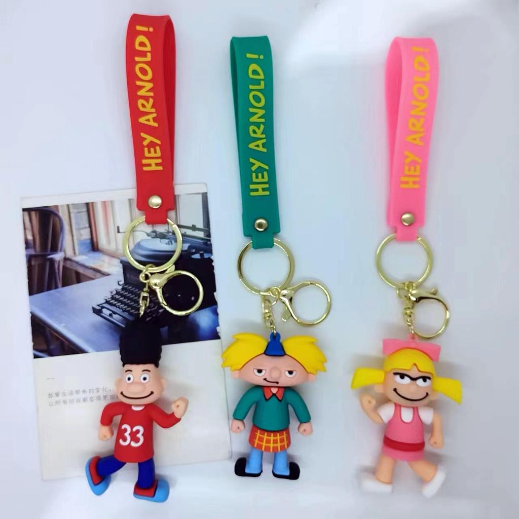 Creative Cartoon Doll Arnold Keychain Bag Car Keychain Accessories Gift Wholesale Kawaii Cute Personalized Gifts Y2k Fashion Toy