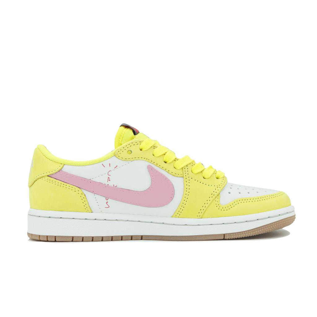 Travis Scott X Jordan Air Jordan 1 Low OG Radiant Summer Cushioning Slip Resistant Abrasion Resistant DZ4137-700(Team-)