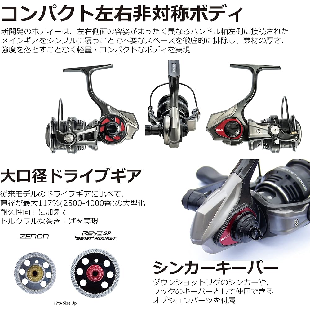 AbuGarcia Revo SP Rocket 3000S High Gear Spinning Fishing Reel 3000 Size