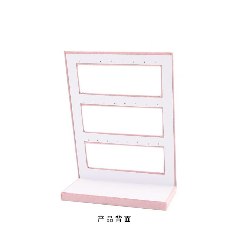 Jewelry Display Stand - Pink Velvet Showcase for Necklaces, Rings, and Accessories