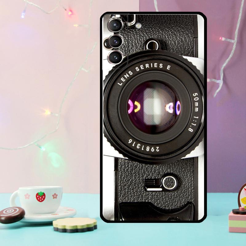 Retro Nostalgia Camera Phone Case For Samsung Galaxy S25 Ultra S20 S21 S22 S23 S24 Ultra Plus S9 S10 S25 FE Cover