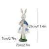 Easter Decor Cute Party Decor Desktop Ornament Collectible Easter Bunny Statue for Living Room Indoor Office Farmhouse Festival