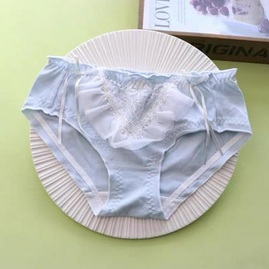 Japanese Girls Lace Ruffle Cotton Panties – Sweet & Cute Spring/Summer Style L