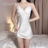 1011 French Summer Nightdress New Pure Desire Wind Sexy Pure Desire Suspender Lace Pajamas Loungewear Chest Pad Set